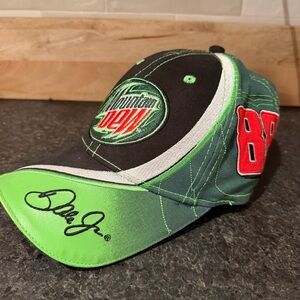 NASCAR Mountain Dew Amp Dale Earnhardt Jr 88 Mens Hat Adjustable Strap Back Cap